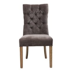 Diana Fabric Dining Chair, Silver Grey