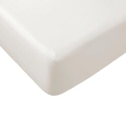 Essentially Home Living Polyester Cotton Fitted Sheet 33cm Wall Queen Ivory
