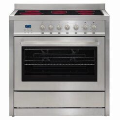 Euromaid 90cm Freestanding Electric Cooker - Stainless Steel