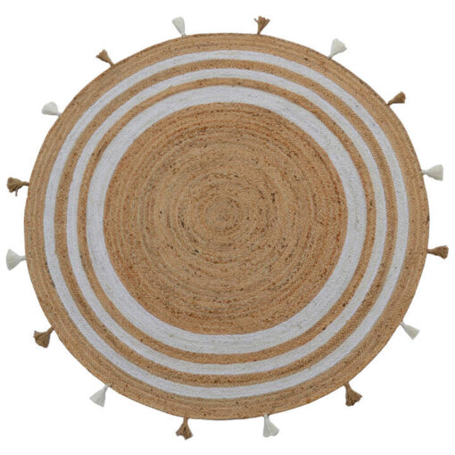 Goa No.1134 Handwoven Jute Round Rug, 160cm