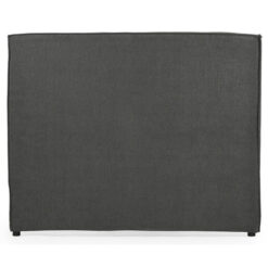 Harsten Fabric Bed Headboard, King, Charcoal