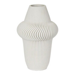 Helix Ceramic Vase, Large, White