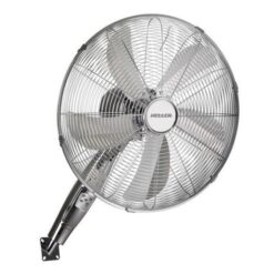 Heller Wall Fan with Remote - Chrome