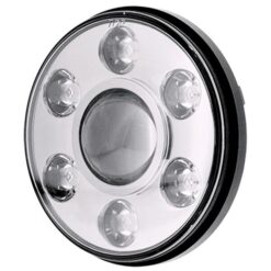 Ignite 7 LED Headlight High/Low/DRL Beam Chrome Fascia"