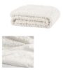 J.Elliot Home Lyla Faux Sheep Fur Throw Rug Ivory