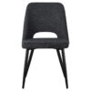 Lira Fabric Dining Chair, Charcoal