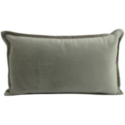 Maldon Velvet Lumbar Cushion, Latte
