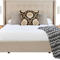 Matrix custom upholstered bed frame discounted display model