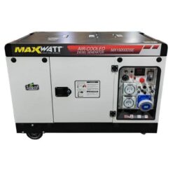 MaxWatt 15kVA Silent Diesel Generator with Electric Start & 2 Wire Auto Start