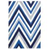Narris Chevron Hand Tufted Rug in Blue Tone - 320x230cm Narris Chevron Hand Tufted Rug in Blue Tone - 320x230cm