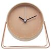 NeXtime Berlin Metal Alarm Clock with Night Light, Pink