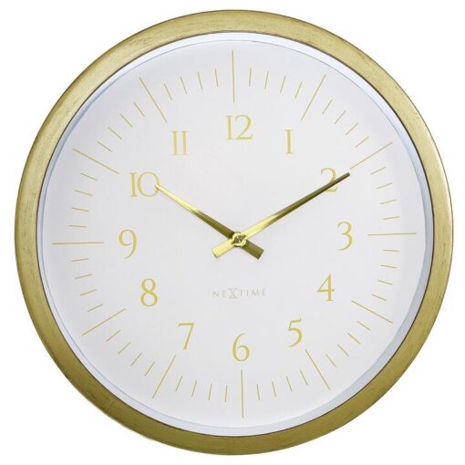 NeXtime Galaxy Round Wall Clock, 40cm, White