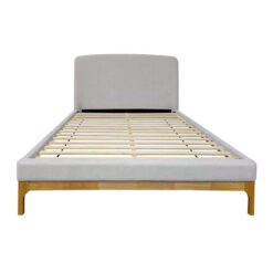 Noreya Fabric Platform Bed, Queen, Lily White
