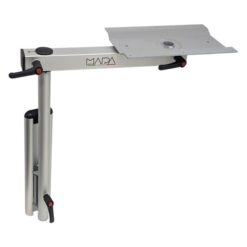 Nuova Mapa Onda Swivel Aluminium Table Leg, Silver Anodized. # 0612100