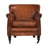 Oasby Aged Leather Armchair
