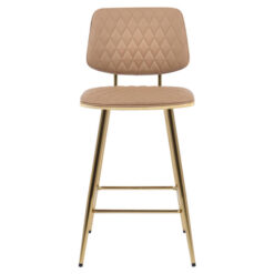 Osaka Faux Leather & Metal Counter Stool