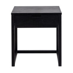 Oslo Wooden Bedside Table, Black