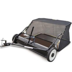 PLANTCRAFT Lawn Sweeper 38" Wide, Tow Behind Leaf and Grass Clipping Collector, Universal Hitch for Ride on Mower, Garden Tractor
