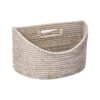 Paume Handcrafted Rattan Magazine Holder, White Wash