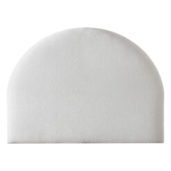 Posocco Boucle Fabric Bed Headboard, King, Bone