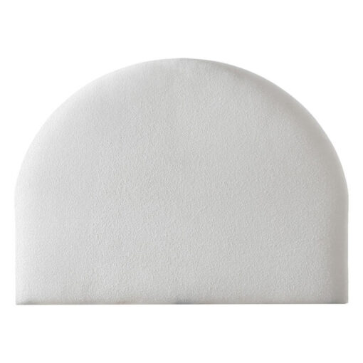 Posocco Boucle Fabric Bed Headboard, King, Bone