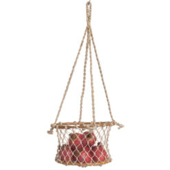 Prairie Jute & Rattan Hanging Basket, 1 Tier