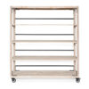 Sabina Pine Timber Display Shelf, White Wash