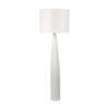 Samson Resin Base Floor Lamp, White / Black