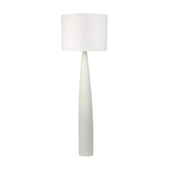 Samson Resin Base Floor Lamp, White / Black Samson Resin Base Floor Lamp, White / Black