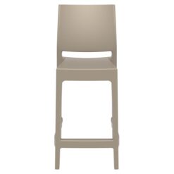 Siesta Maya Commercial Grade Indoor / Outdoor Counter Stool, Taupe