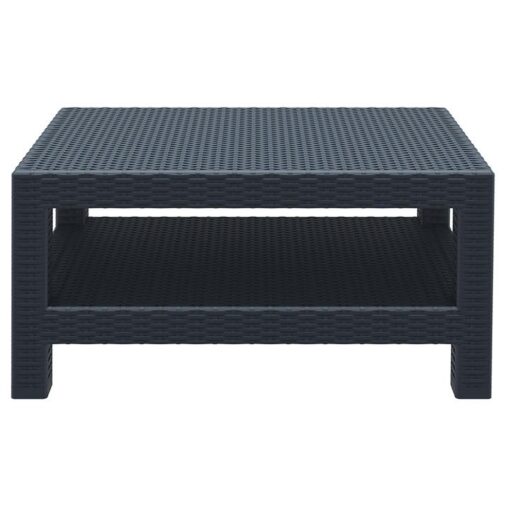 Siesta Monaco Commercial Grade Resin Wicker Outdoor Coffee Table, 93cm, Anthracite
