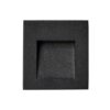 Stan IP65 Exterior Recessed LED Step Light, 240V, 3000K, Black