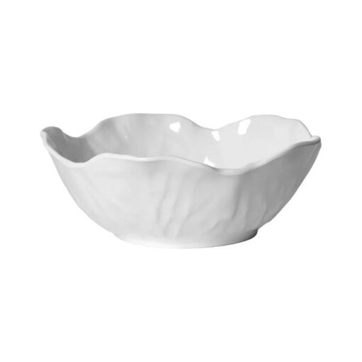 Terrana Cabbage Leaf Serving Bowl, White