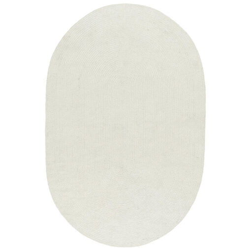 Tula Handcrafted Indoor / Outdoor Oval Rug, 180x120cm, Cream