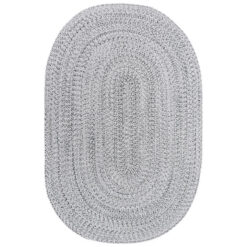 Tula Handcrafted Indoor / Outdoor Oval Rug, 180x120cm, Grey