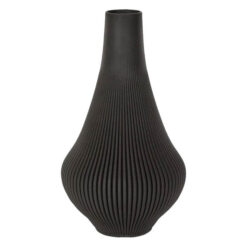 Verne Ceramic Vase, Large, Black