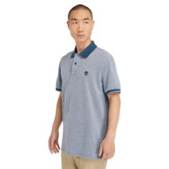 Af Tfo Logo Oxford Short Sleeve Polo Blue