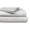 Ajee 4 Piece 300TC Cotton Sheet Set, Mega King, Silver