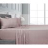 Algodon 375TC Bamboo Sheet Set, Queen, Blush
