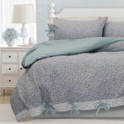 Algodon Esther Cotton Jacquard Quilt Cover Set, Queen