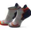 All Gender 2 Pair No Show Hike Socks Grey
