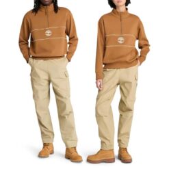 All Gender Cut And Sew Quarter-Zip Pullover Wheat