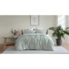 Ardor Boudoir Frankie Stripe Quilt Cover Set, Single, Sage