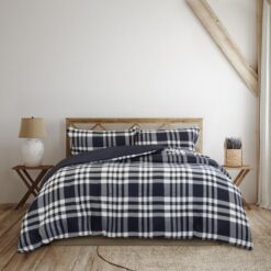 Ardor Boudoir Ronan Jacquard Quilt Cover Set, Double, Navy