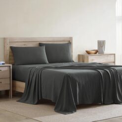 Ardor Boudoir Soft Touch Waterproof Sheet Set, Double, Charcoal