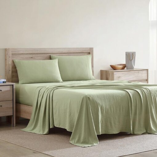 Ardor Boudoir Soft Touch Waterproof Sheet Set, Single, Sage