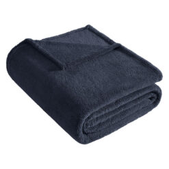 Ardor Boudoir Teddy Fleece Blanket, 245x240cm, Navy