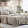 Ardor Boudoir Teddy Fleece Sheet Set, Queen, Natural