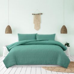 Ardor Boudoir Tuscan Ruched Quilt Cover Set, Queen
