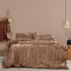 Ardor Boudoir Vivienne Crushed Velvet Quilt Cover Set, Queen